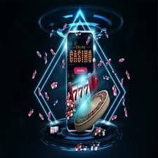 Tampilan meja baccarat langsung dengan dealer di studio multi-kamera master bet
